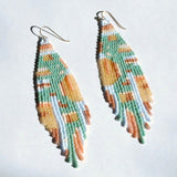 Patchwork Beaded Earrings (3 Colorways)