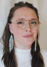 Patchwork Beaded Earrings (3 Colorways)