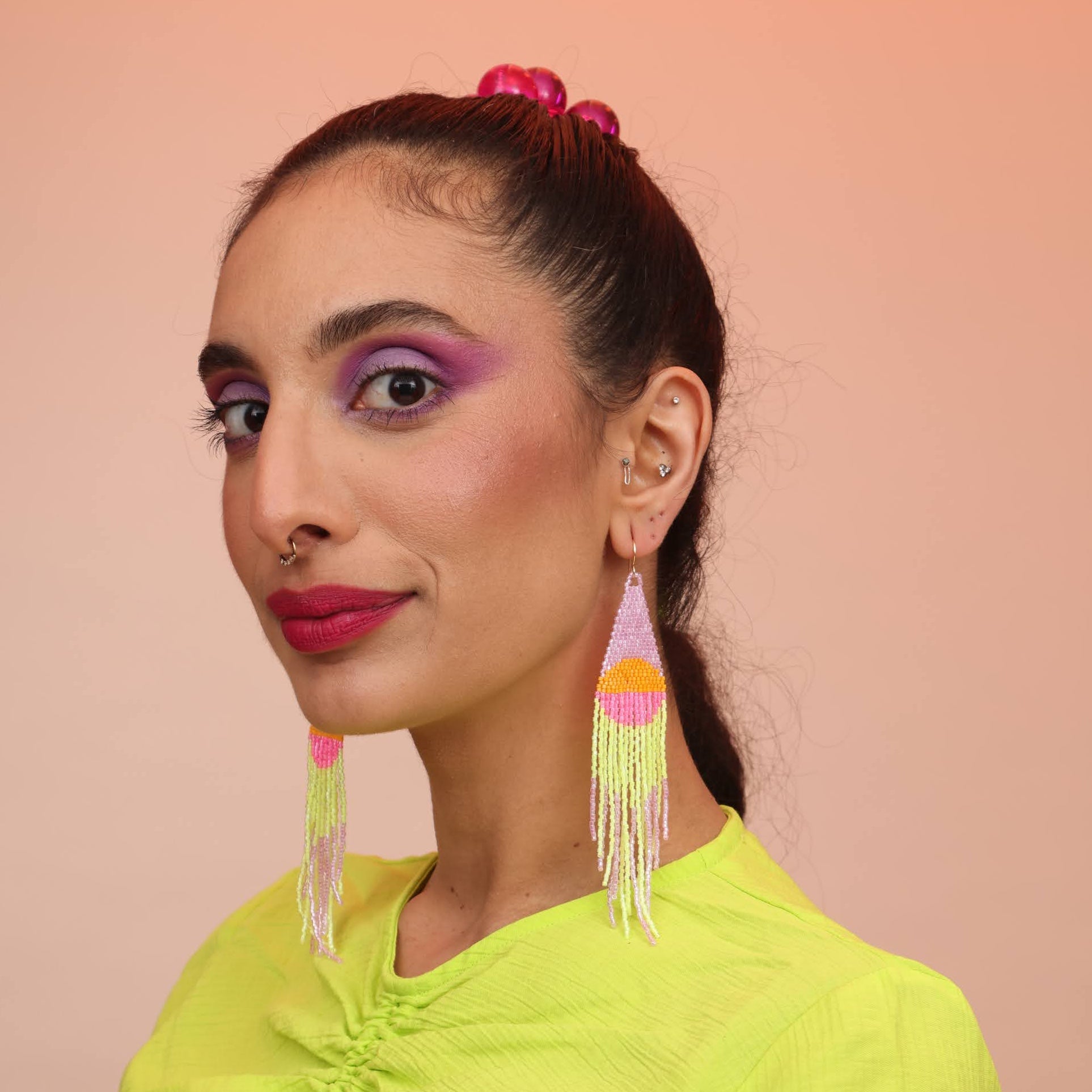 Desert Sunrise Beaded Earrings (3 Colorways)