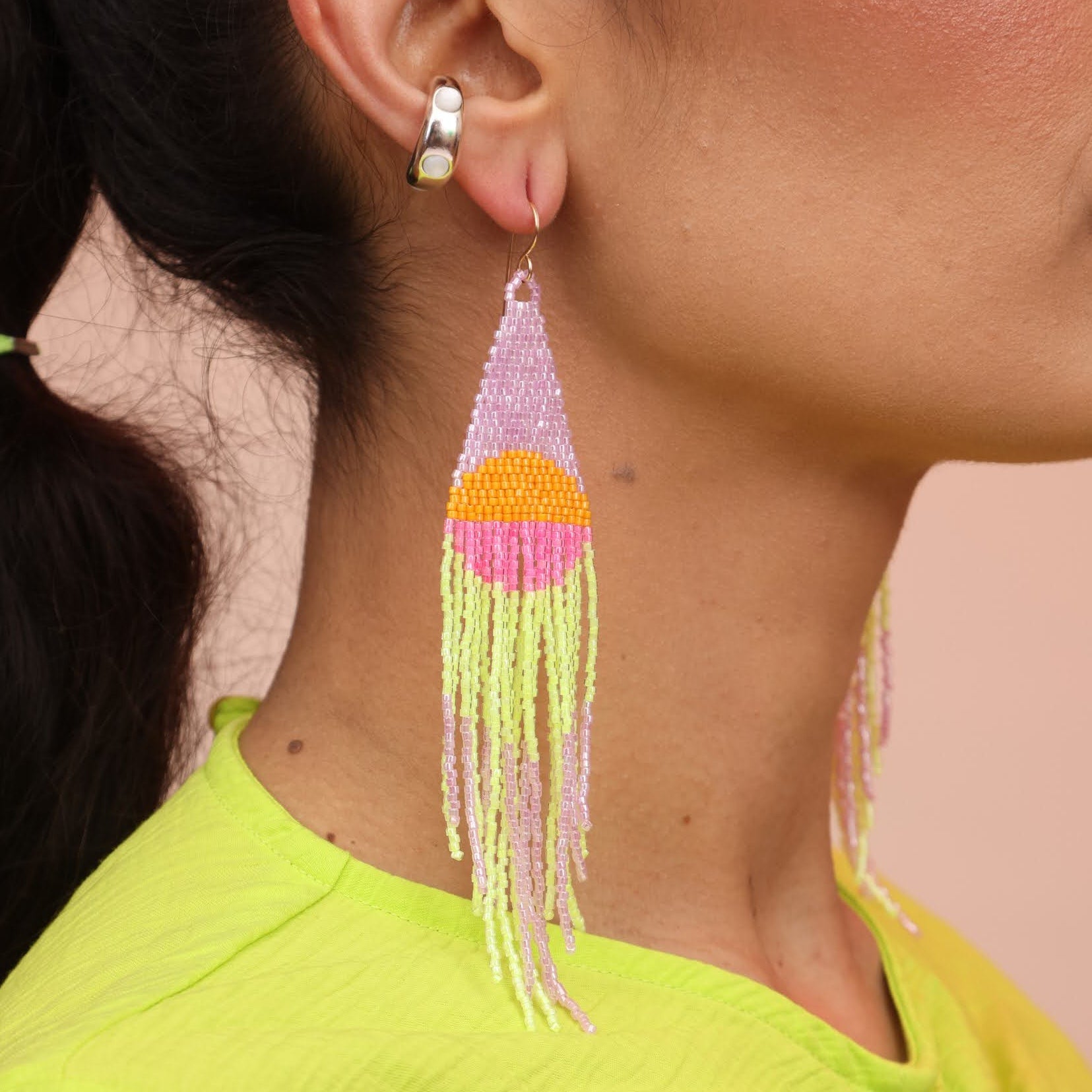 Desert Sunrise Beaded Earrings (3 Colorways)