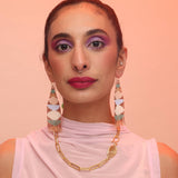 Stacked Shapes Beaded Earrings (3 colorways)