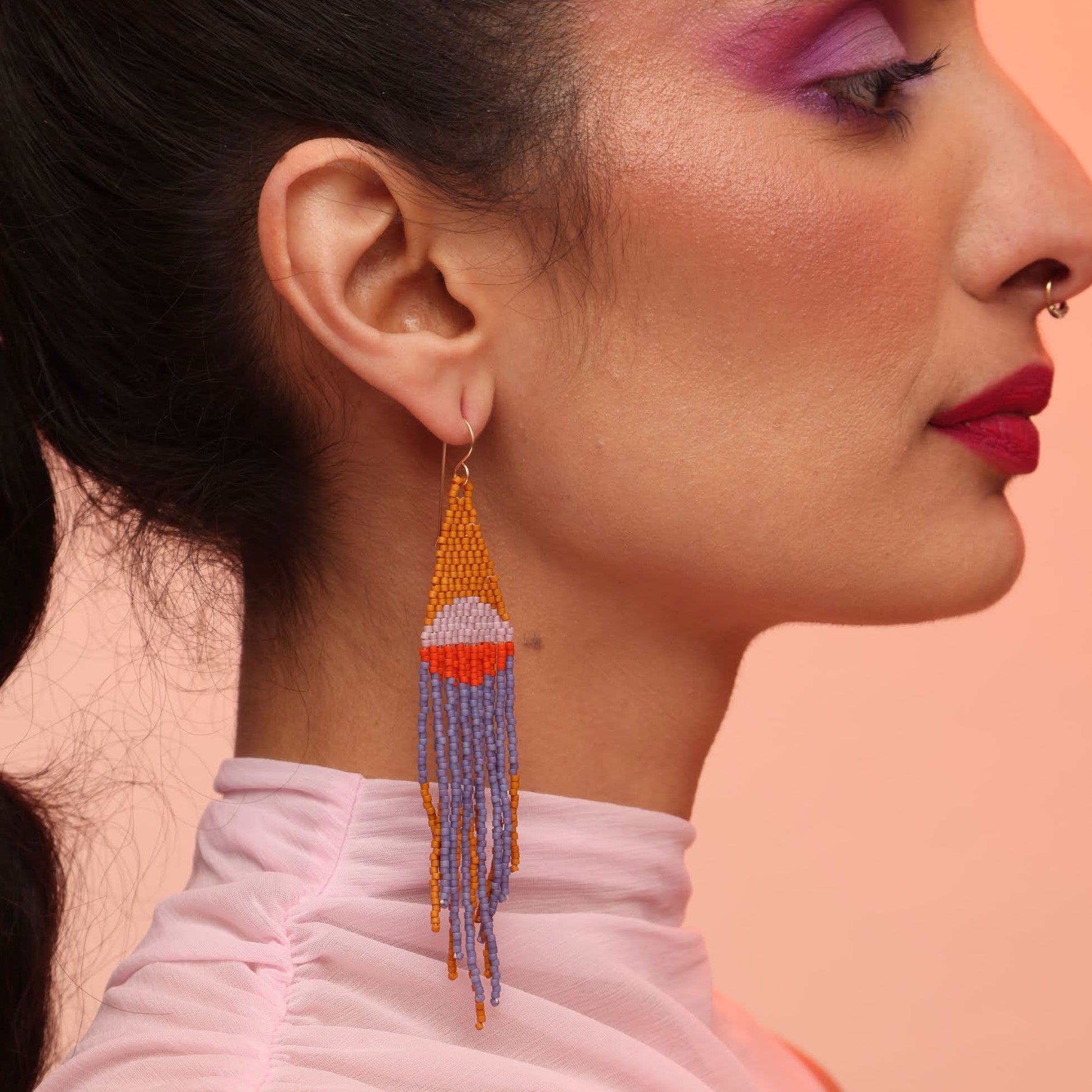 Desert Sunrise Beaded Earrings (3 Colorways)
