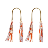 Double Fringe Beaded Earrings (3 Colorways)