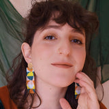 Stacked Circles Beaded Earrings