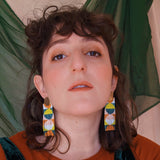 Stacked Circles Beaded Earrings