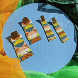 Stacked Circles Beaded Earrings