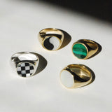 Classic Inlay  Signet Ring