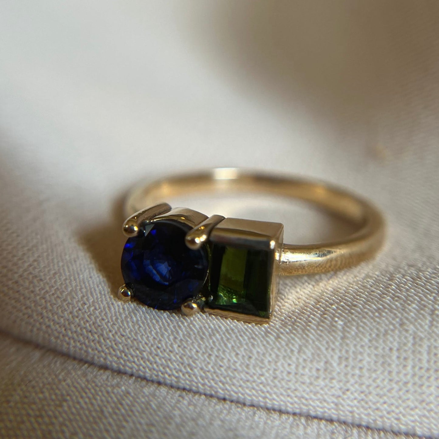 Sapphire & Tourmaline Ring
