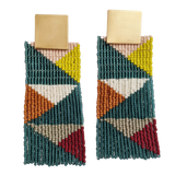 Kaleidoscope Beaded Earrings