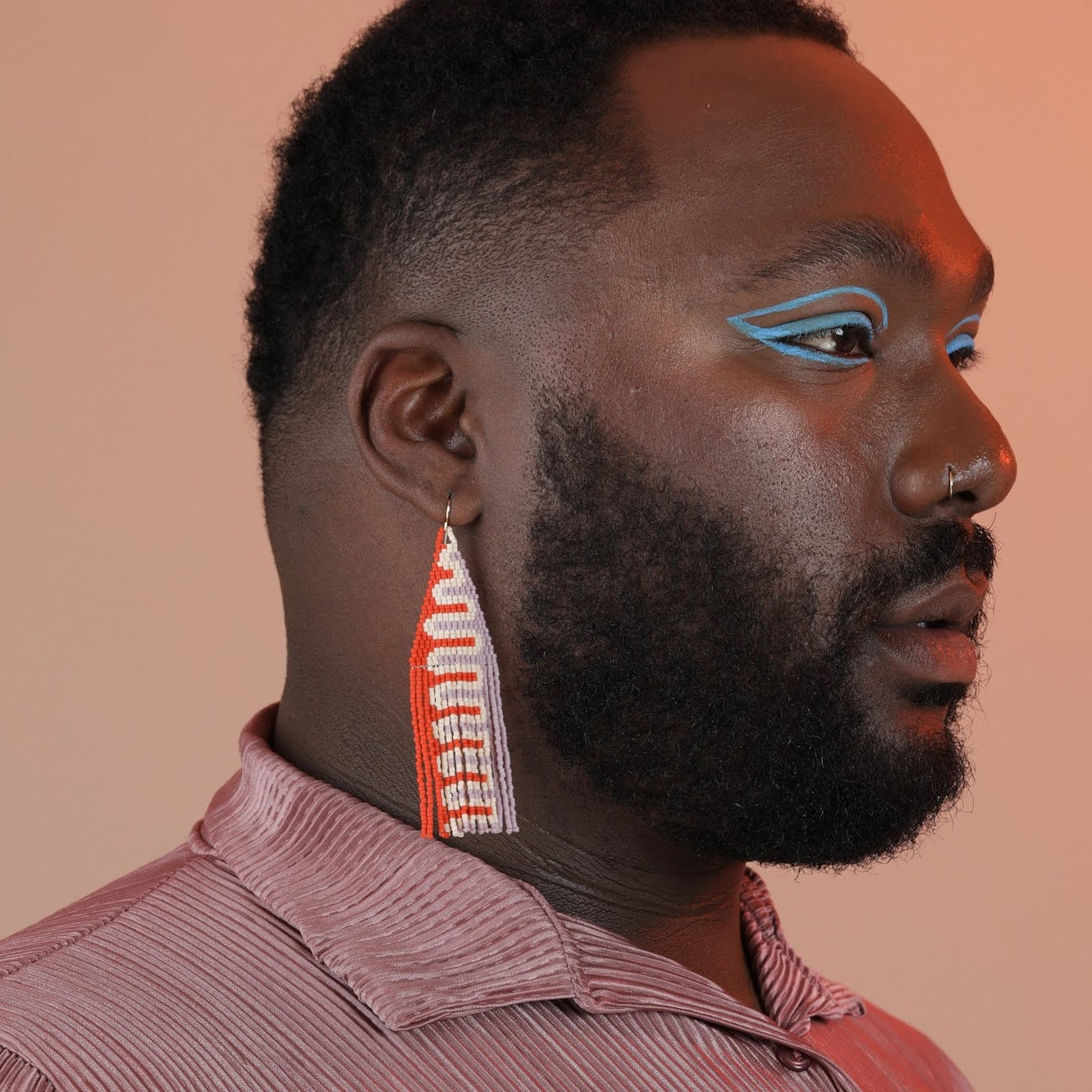 Squiggle Beaded Earrings (3 Colorways)