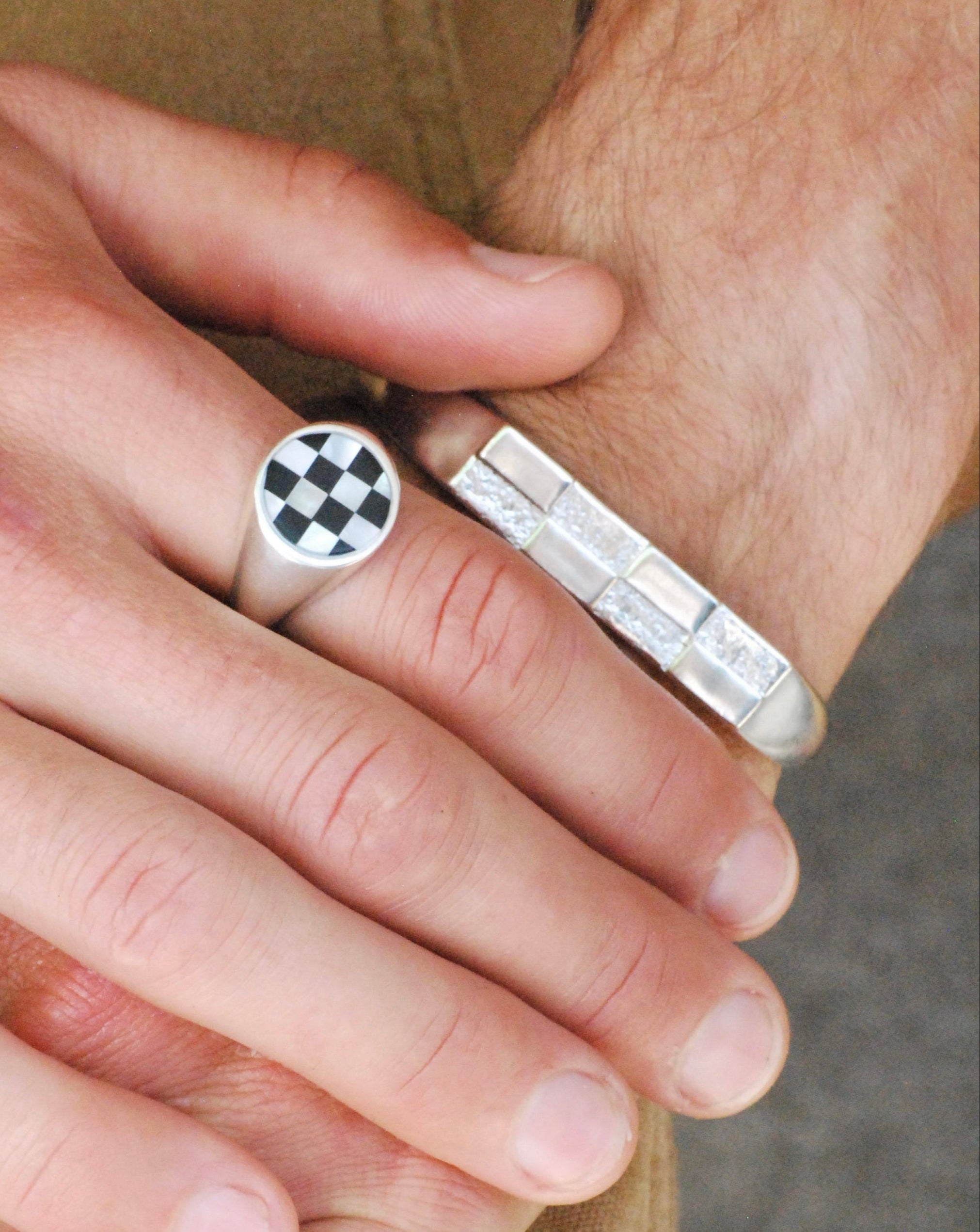 Checkerboard Cuff