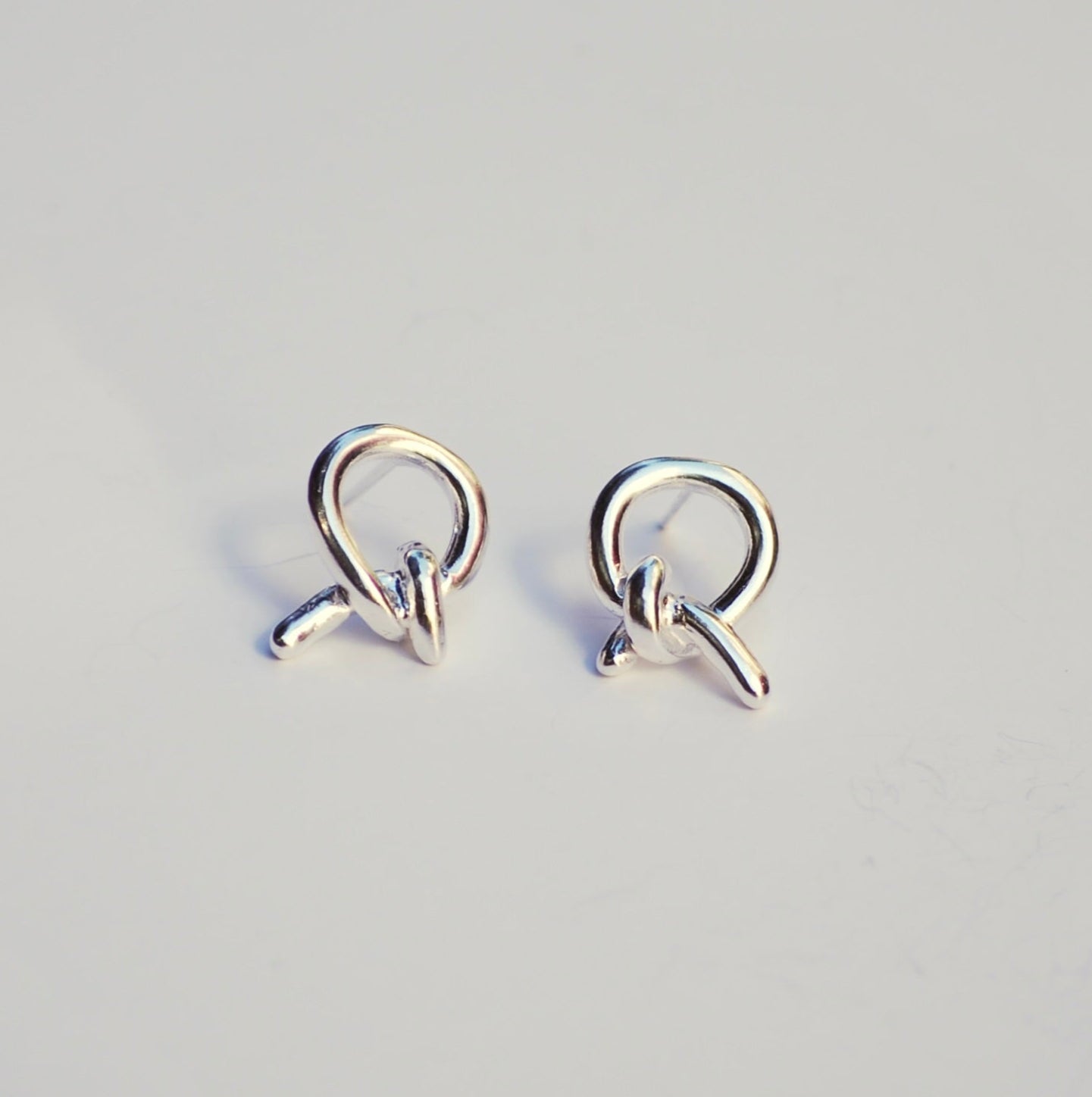 Mini Loop Knot Earrings