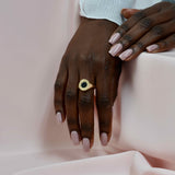 Diamond Burst Inlay Ring