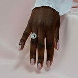 Diamond Burst Inlay Ring