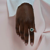 Diamond Burst Inlay Ring