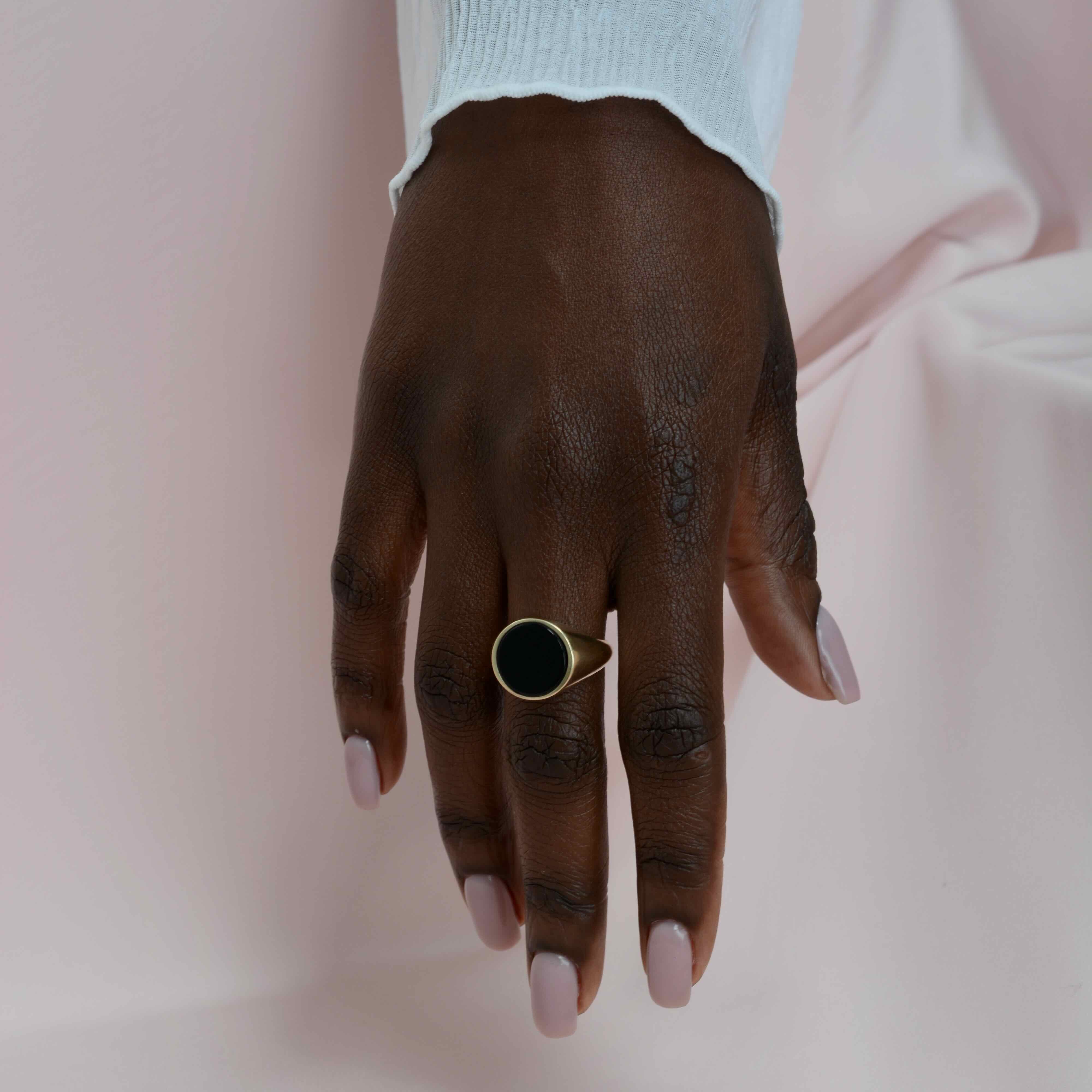 Classic Inlay  Signet Ring