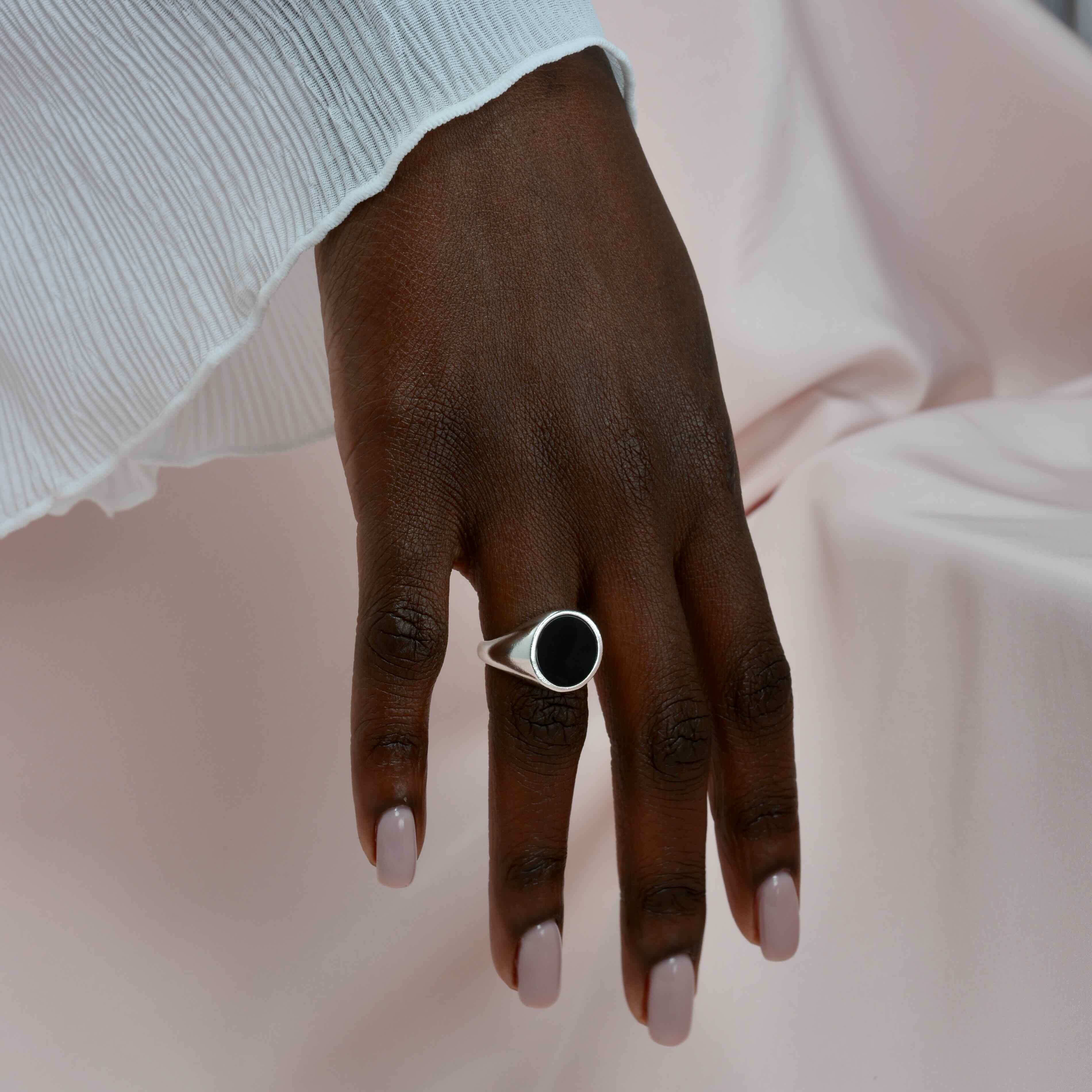 Classic Inlay  Signet Ring