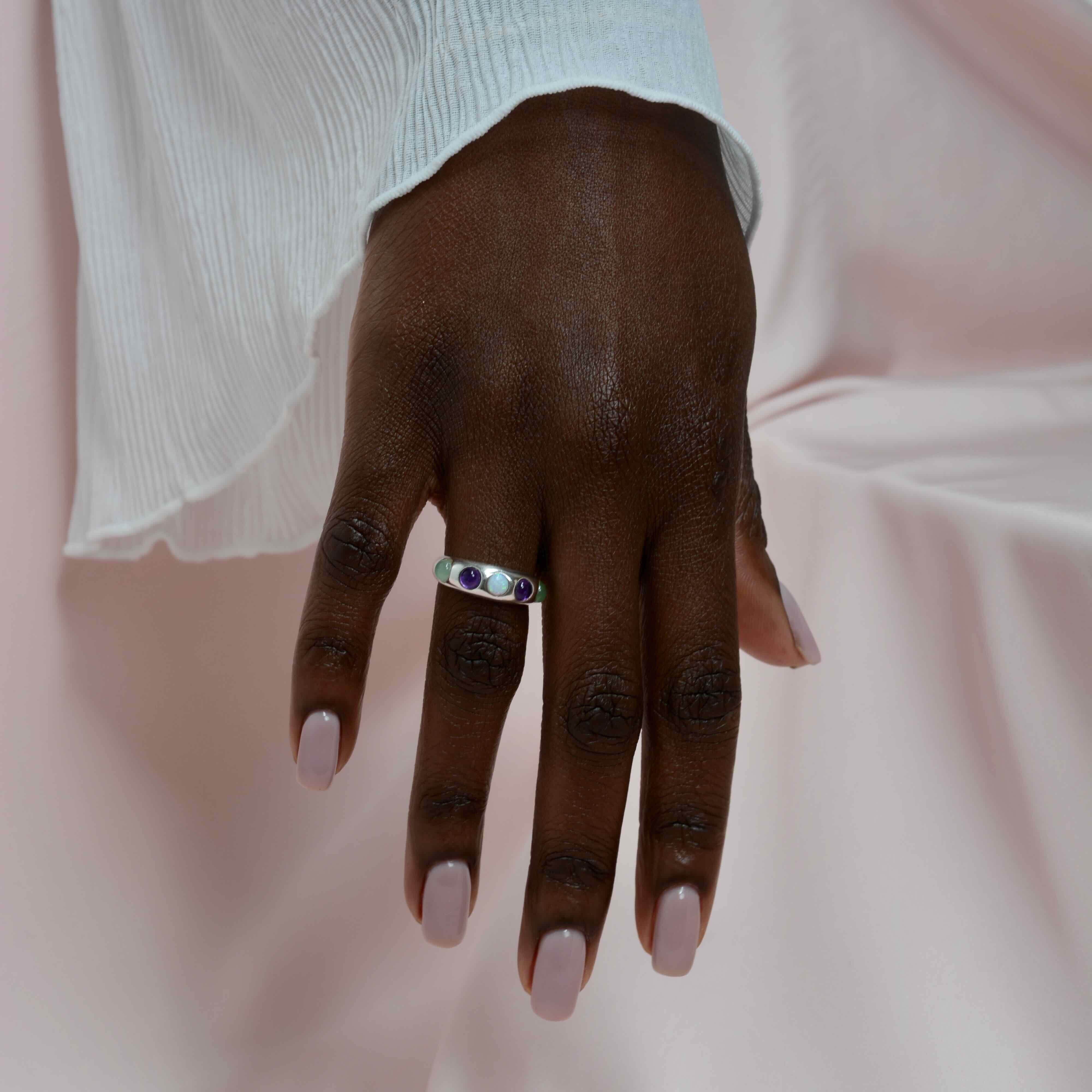 Narrow Confetti Ring