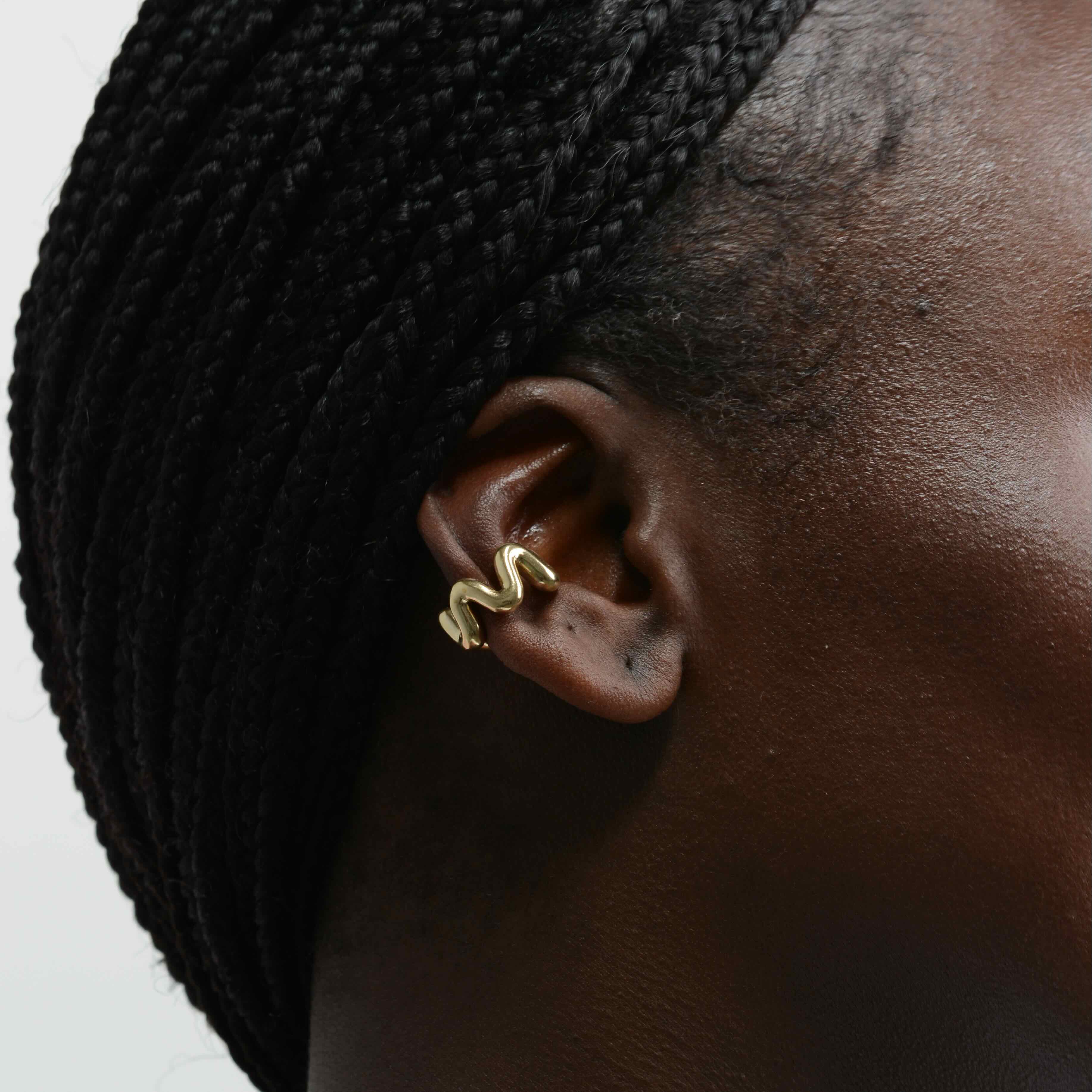 Squiggly Ear Cuff