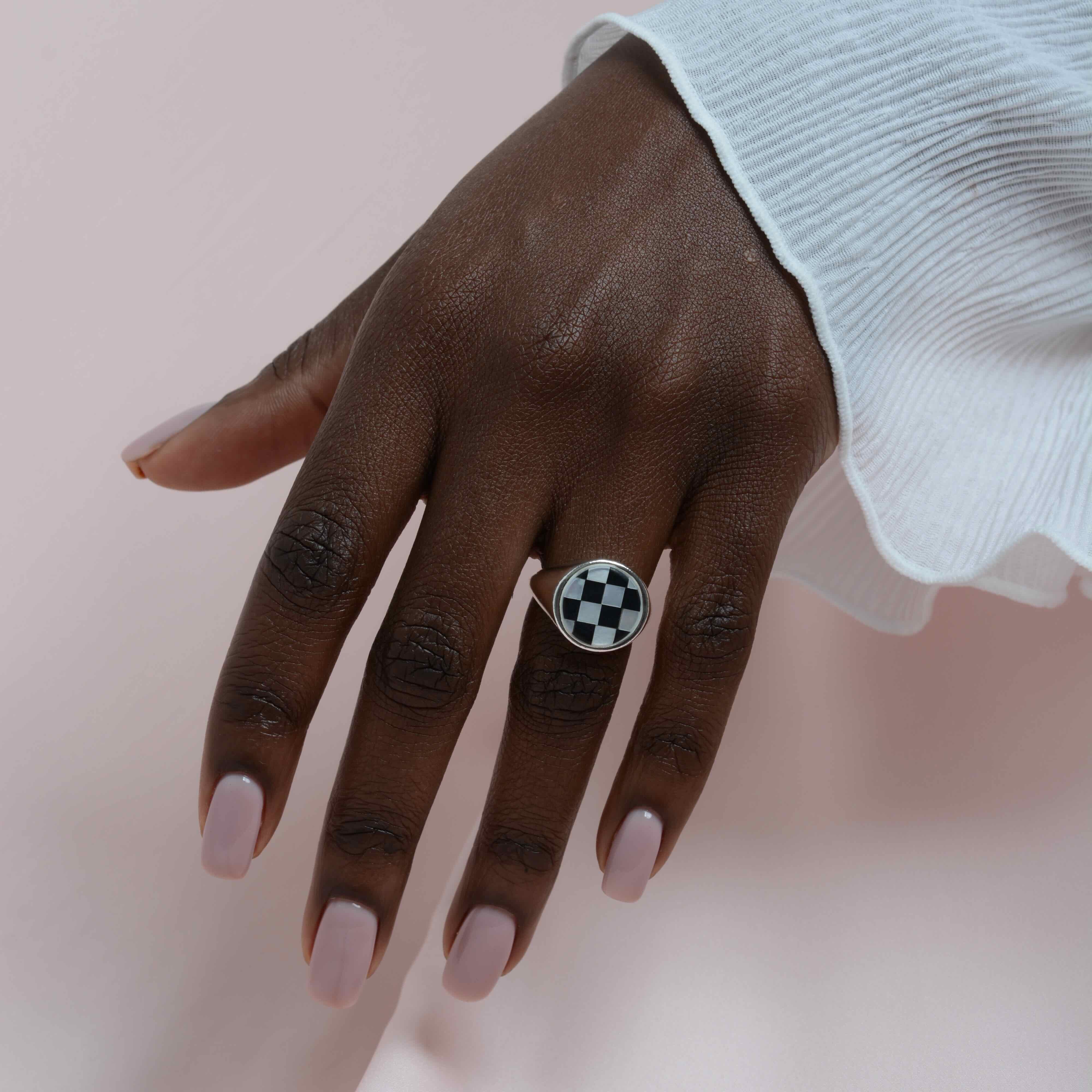 Classic Inlay  Signet Ring