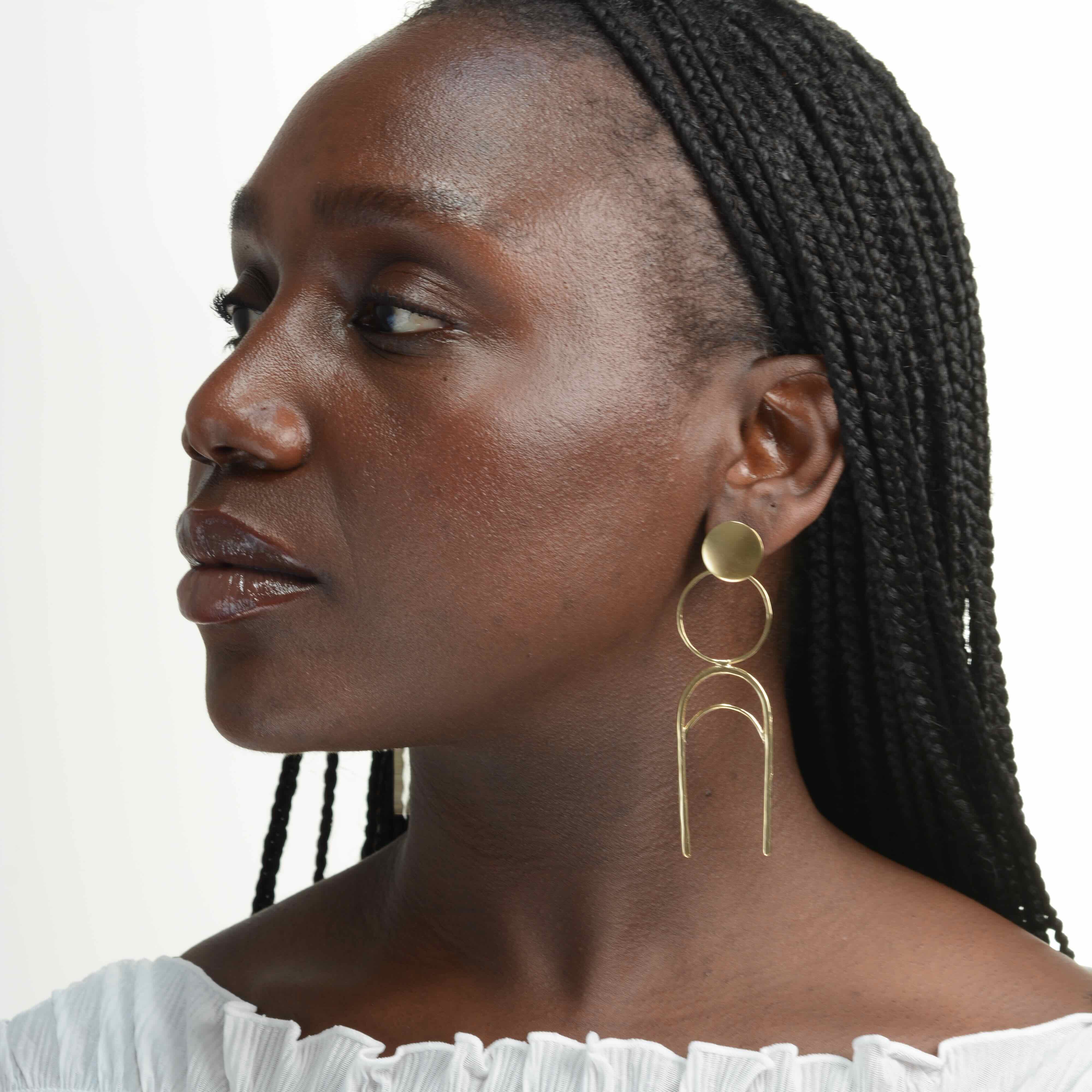 Tune the Moon Earrings