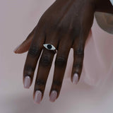 Evil Eye Inlay Ring