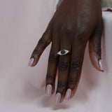 Evil Eye Inlay Ring