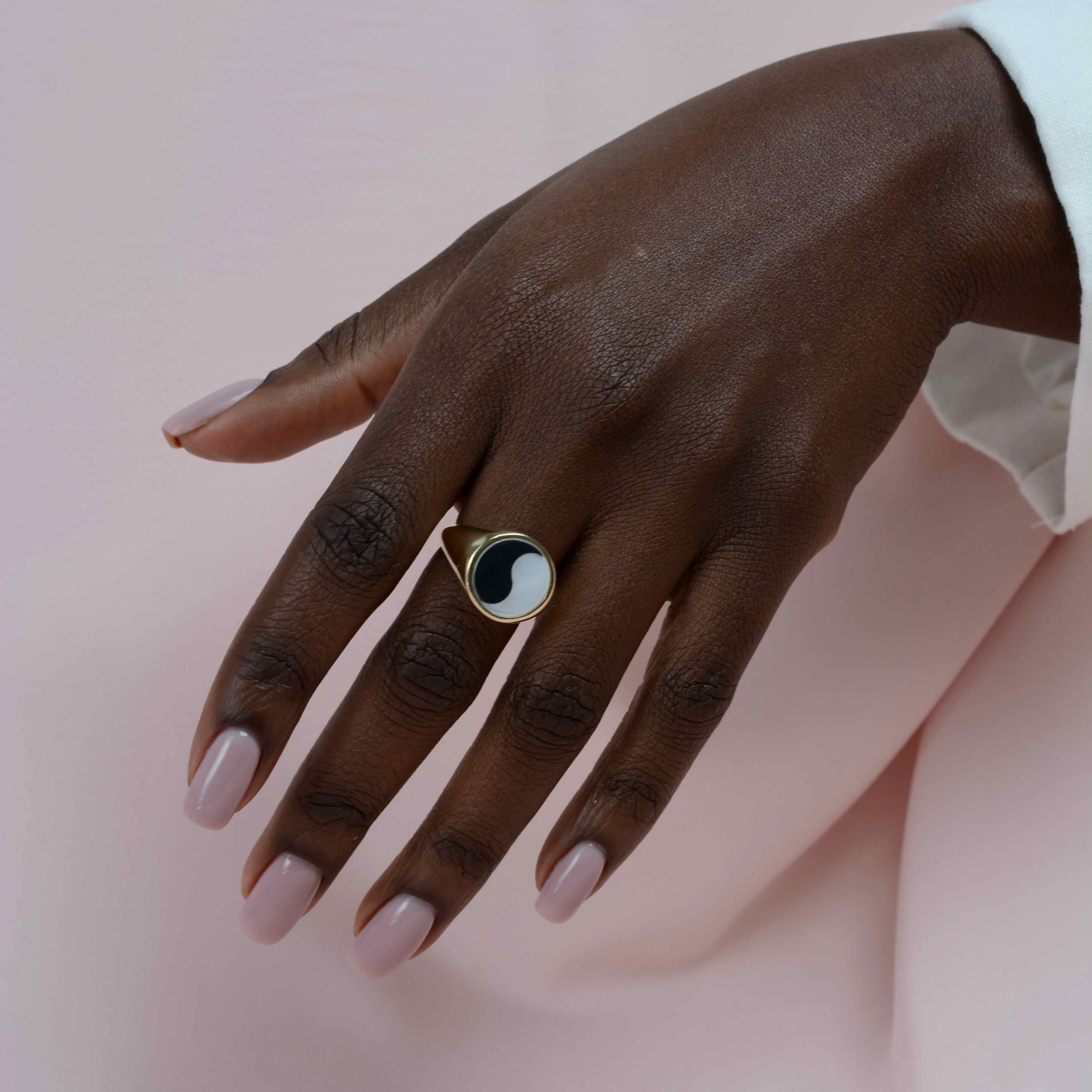 Classic Inlay  Signet Ring