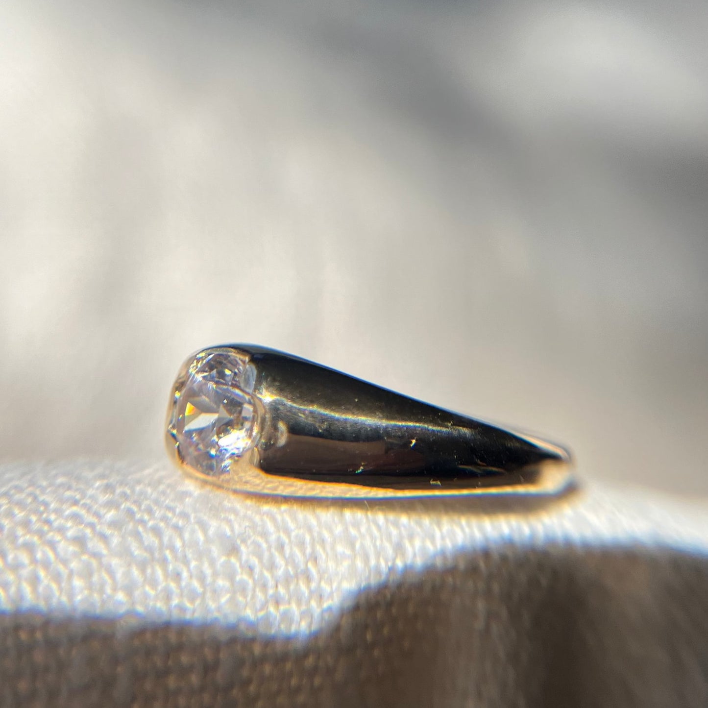 White Sapphire Ring, 5