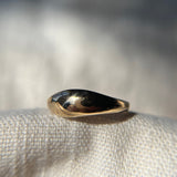 Thick Gold Wavy Ring Pair, Size 6