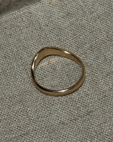 Gold Wavy Ring Size 5