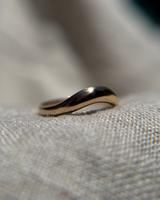 Gold Wavy Ring Size 5