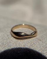 Gold Wavy Ring Size 6.25