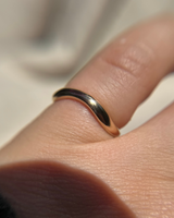 Gold Wavy Ring Size 6.75