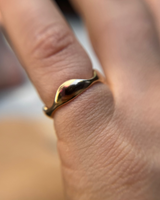 Gold Wavy Ring Size 6