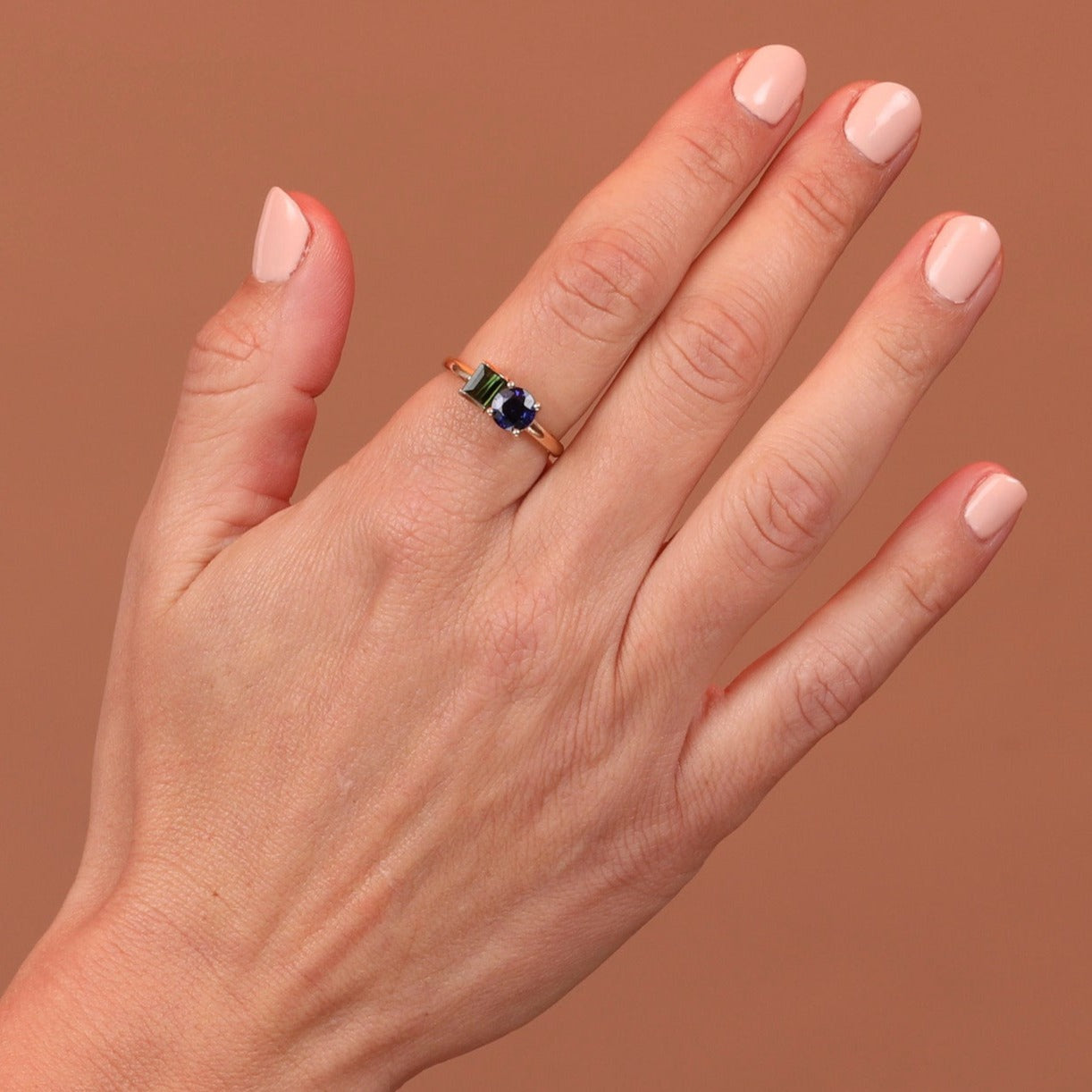 Sapphire & Tourmaline Ring