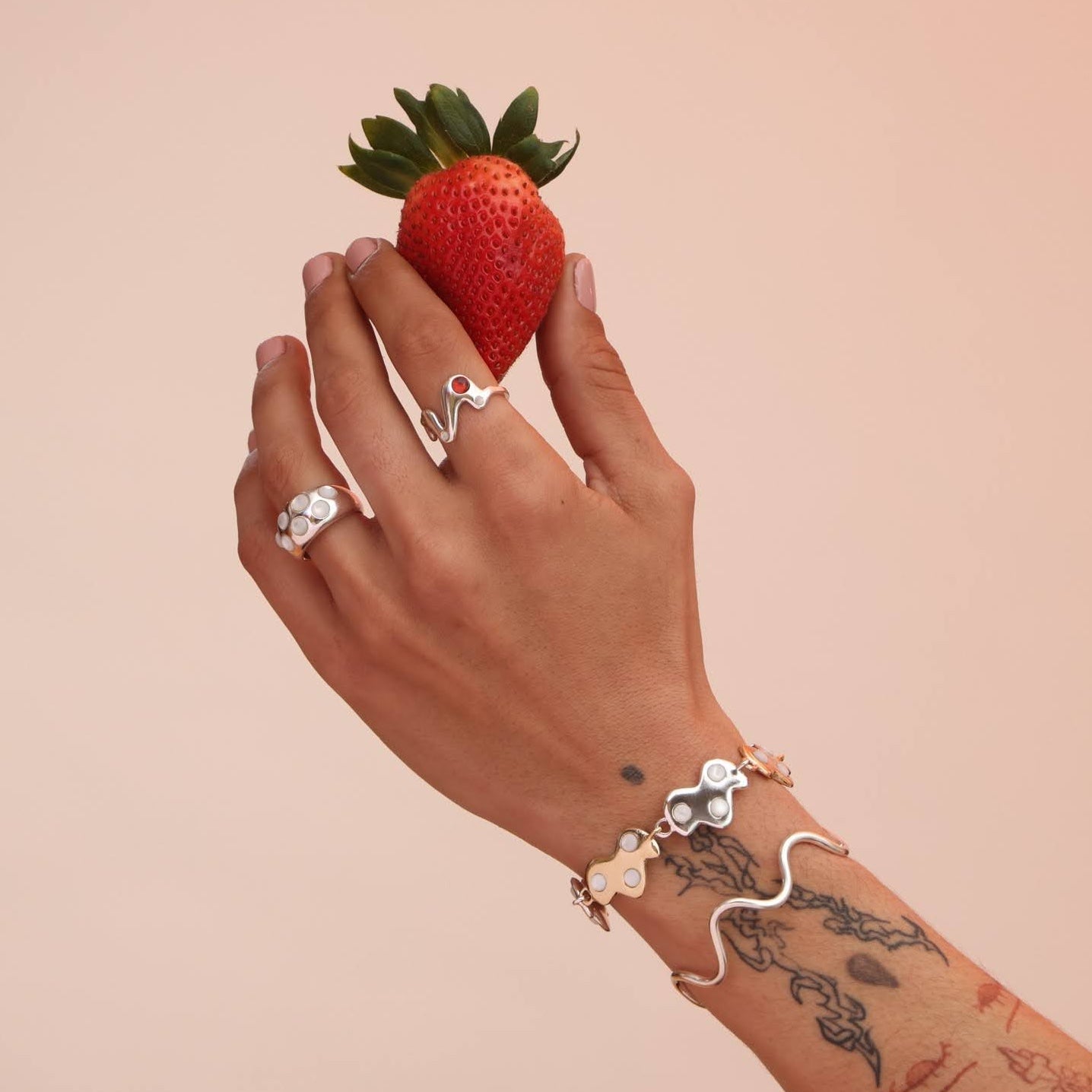 Wide Confetti Ring