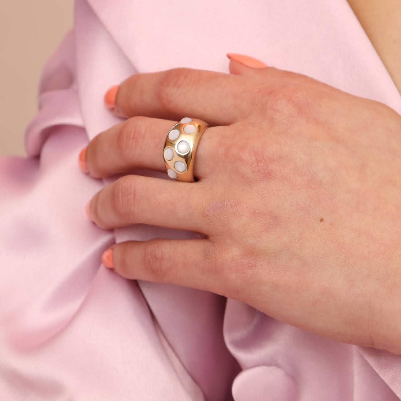 Wide Confetti Ring