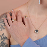 Squiggly Inlay Necklace