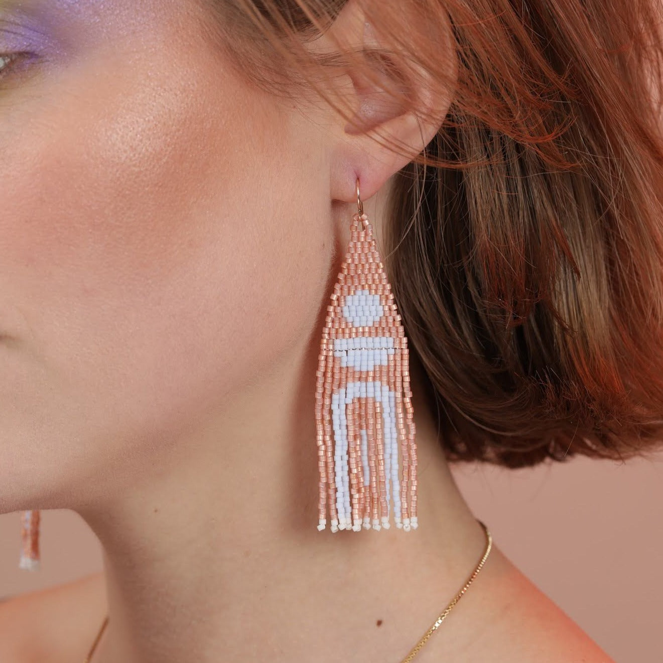 Stacked Waterfall Beaded Earrings (2 Colorways)