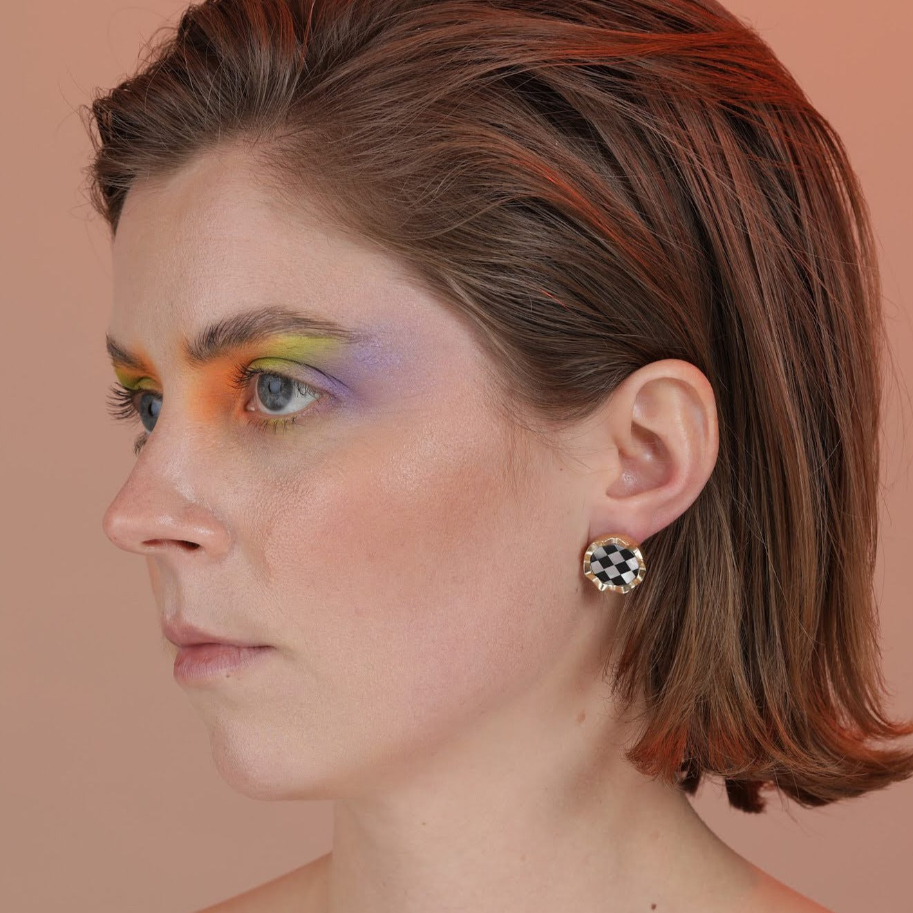 Squiggly Inlay Earrings