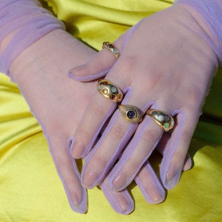 Wide Confetti Ring
