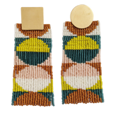 Stacked Circles Beaded Earrings
