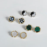 Squiggly Inlay Earrings