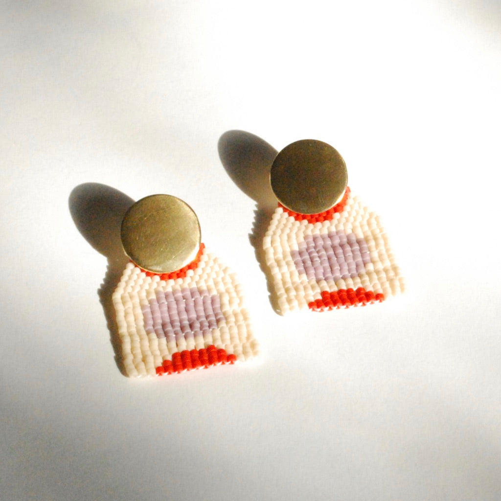 Mini Sunset Beaded Earrings (4 colorways)