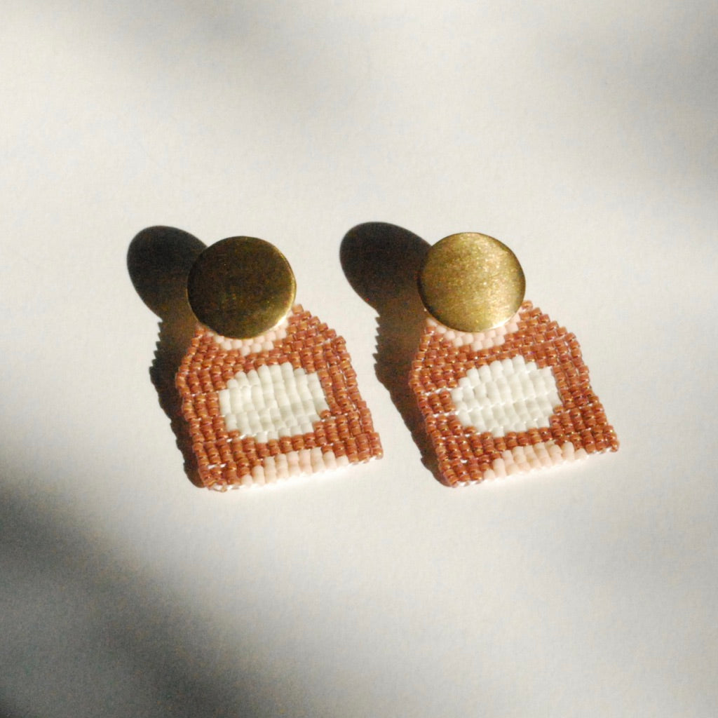 Mini Sunset Beaded Earrings (4 colorways)