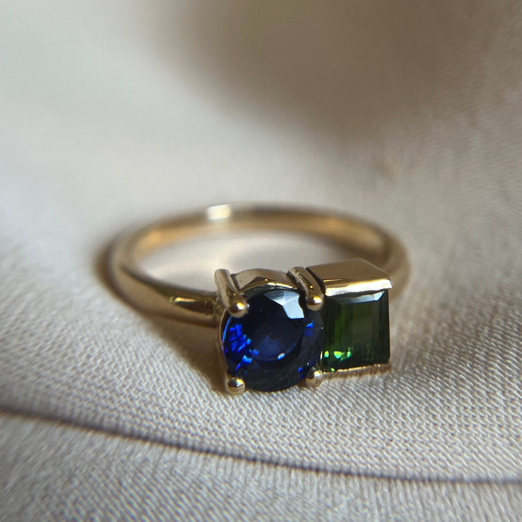 Sapphire & Tourmaline Ring