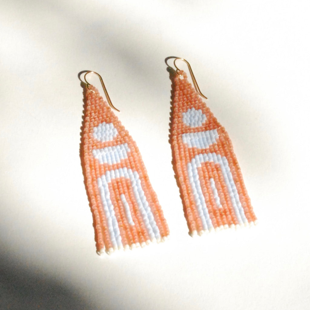 Stacked Waterfall Beaded Earrings (2 Colorways)