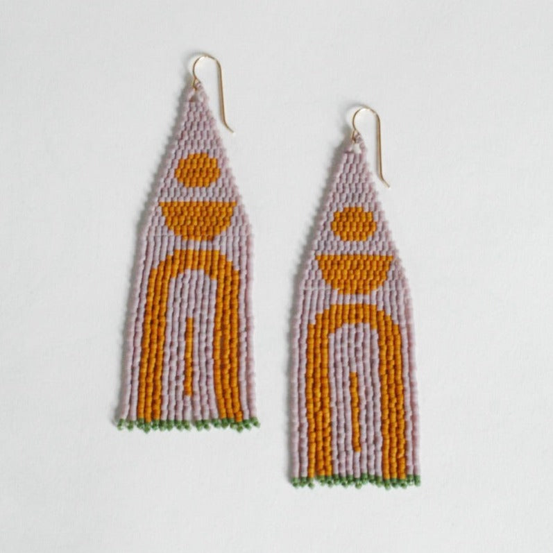 Stacked Waterfall Beaded Earrings (2 Colorways)
