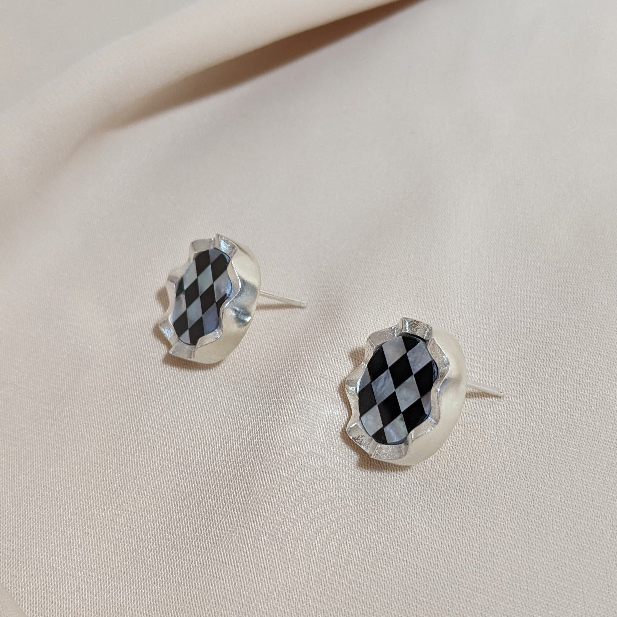 Squiggly Inlay Earrings